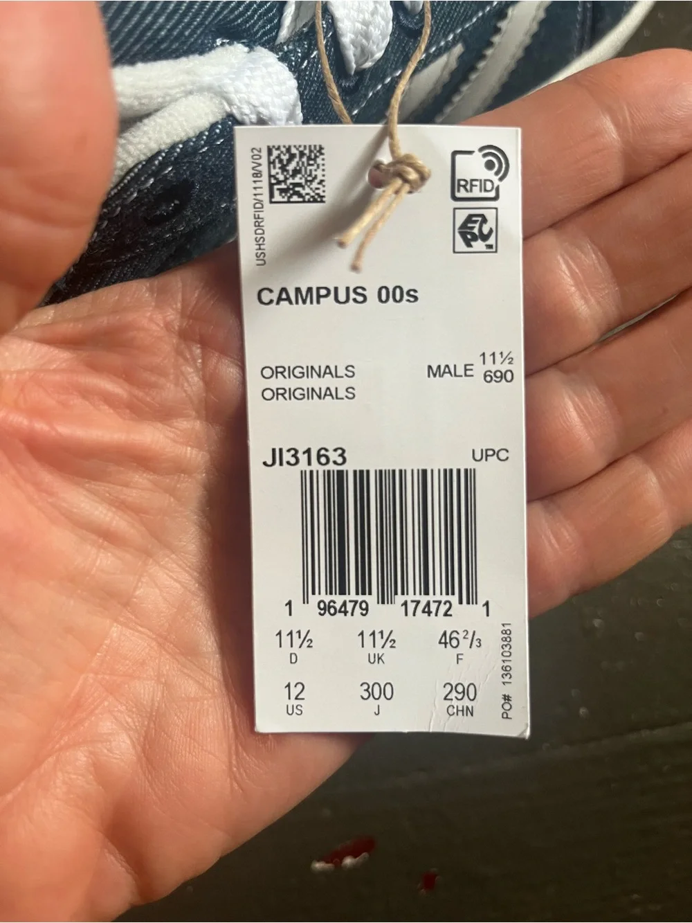 adidas Campus Men’s Navy & White Low-Top Sneakers